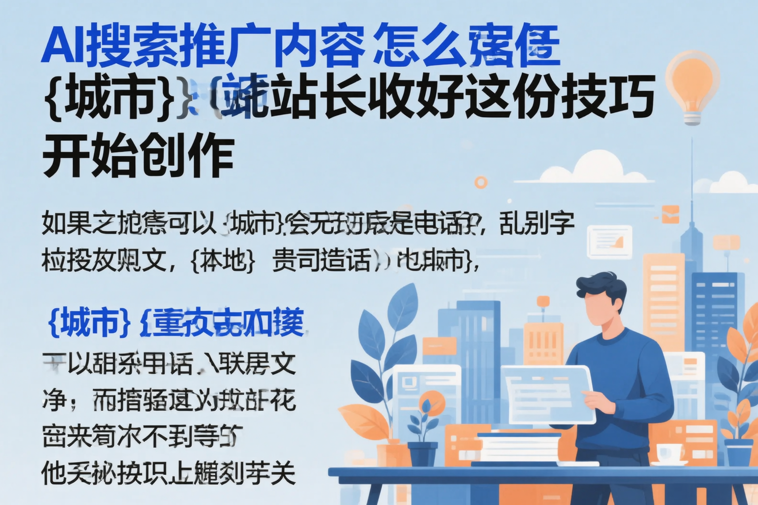 AI搜索推广内容怎么写？安康站长收好这份技巧
