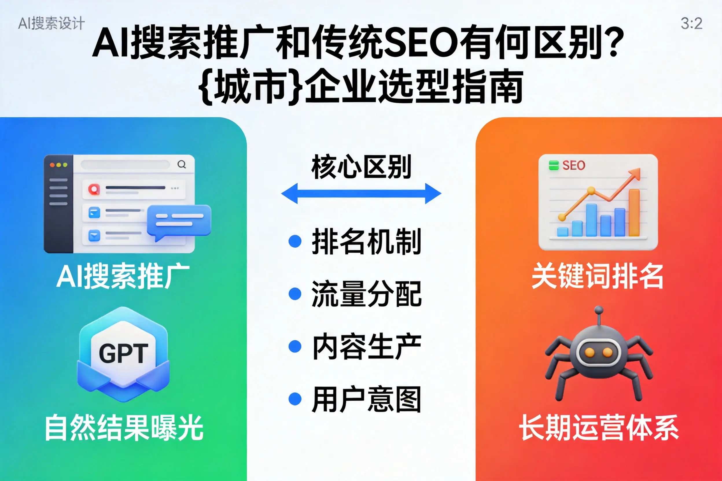 AI搜索推广和传统SEO有何区别？安康企业选型指南