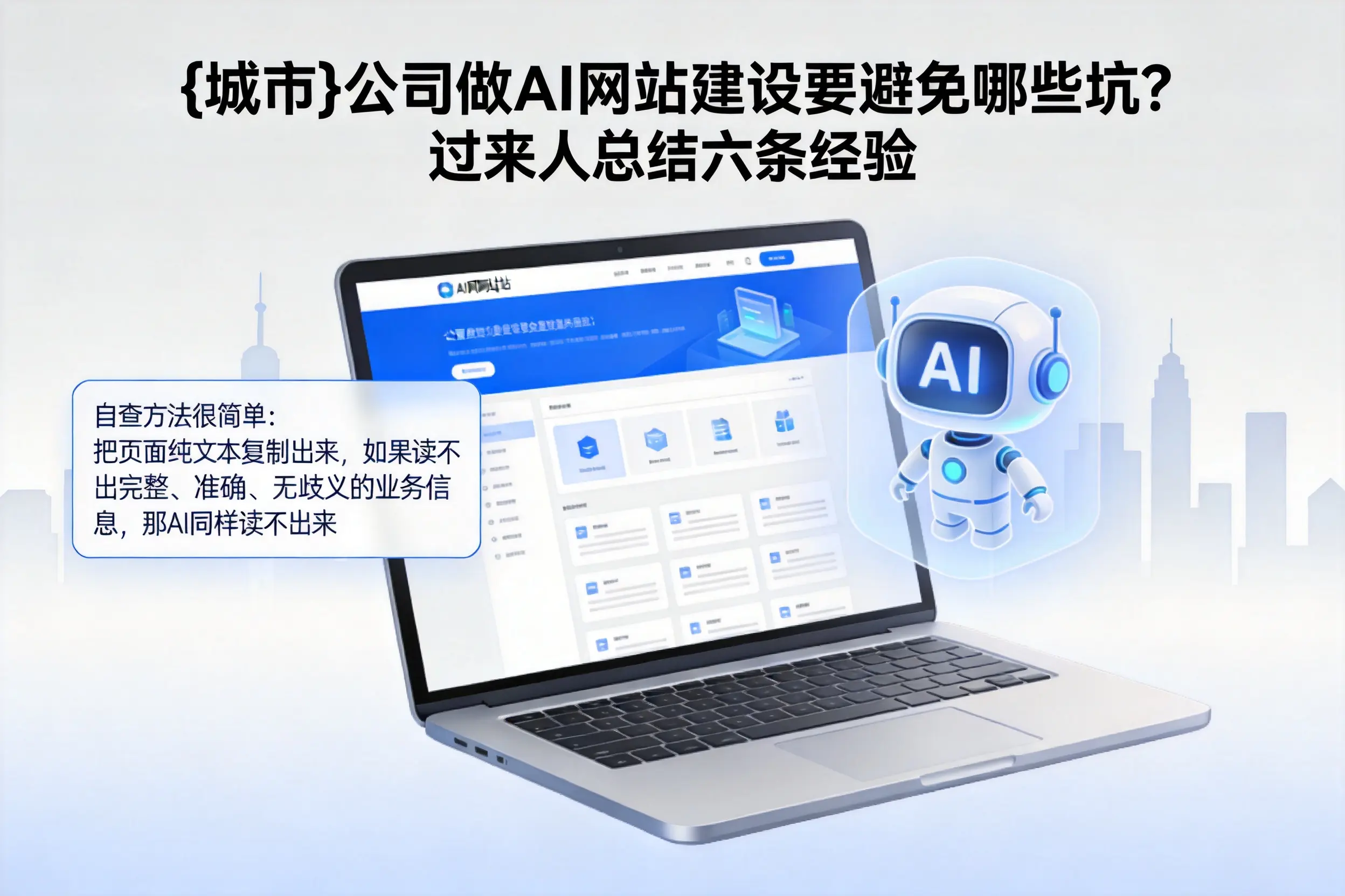 安康公司做AI网站建设要避免哪些坑？过来人总结六条经验