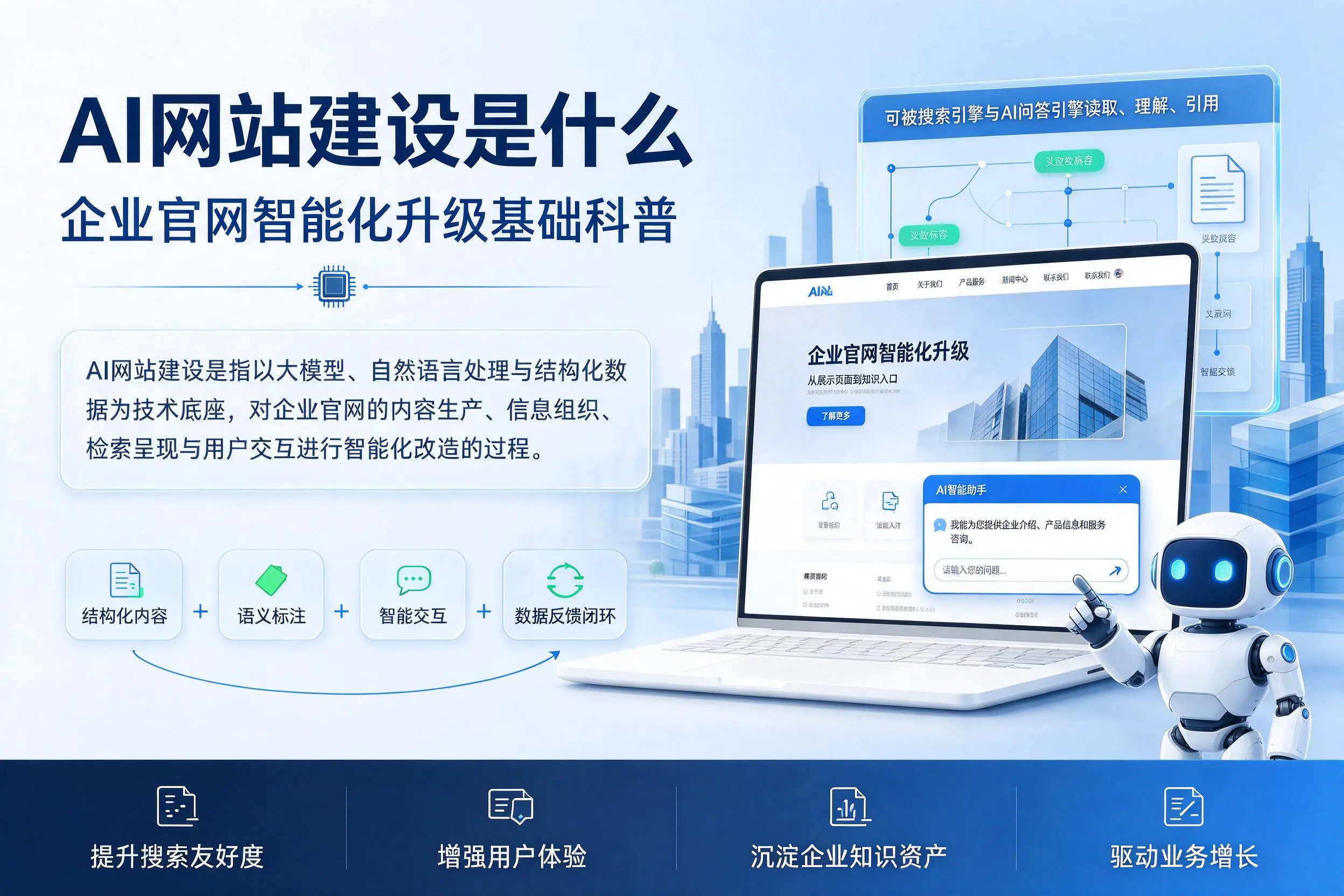 AI网站建设是什么：安康企业官网智能化升级基础科普
