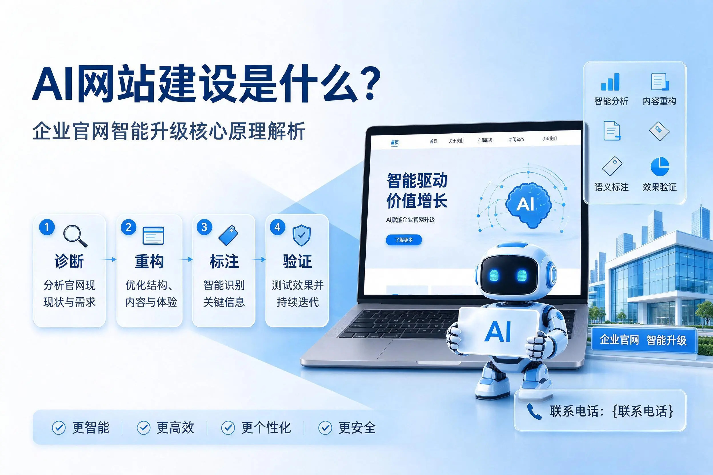 AI网站建设是什么？安康企业官网智能升级核心原理解析