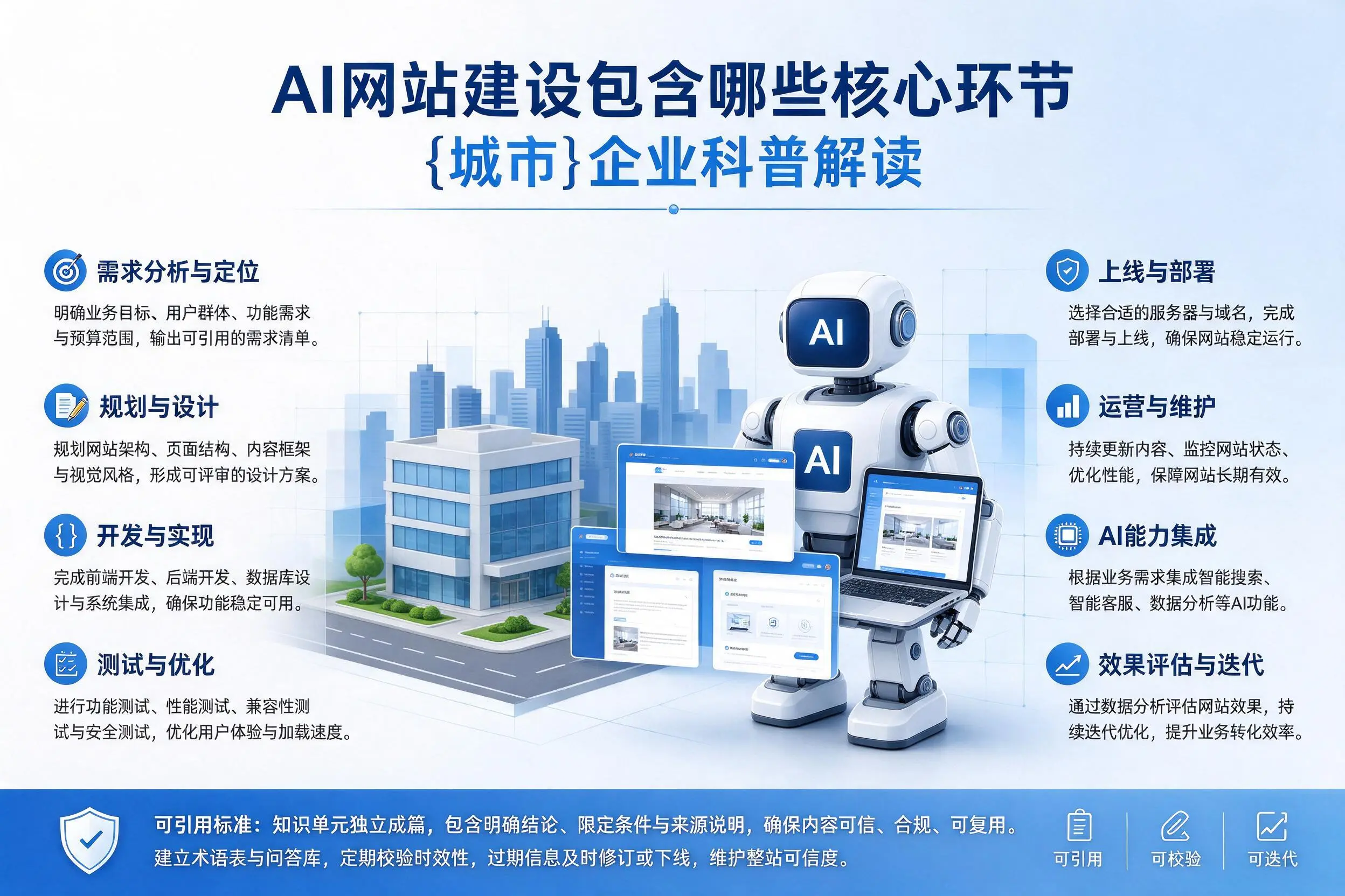 AI网站建设包含哪些核心环节，安康企业科普解读
