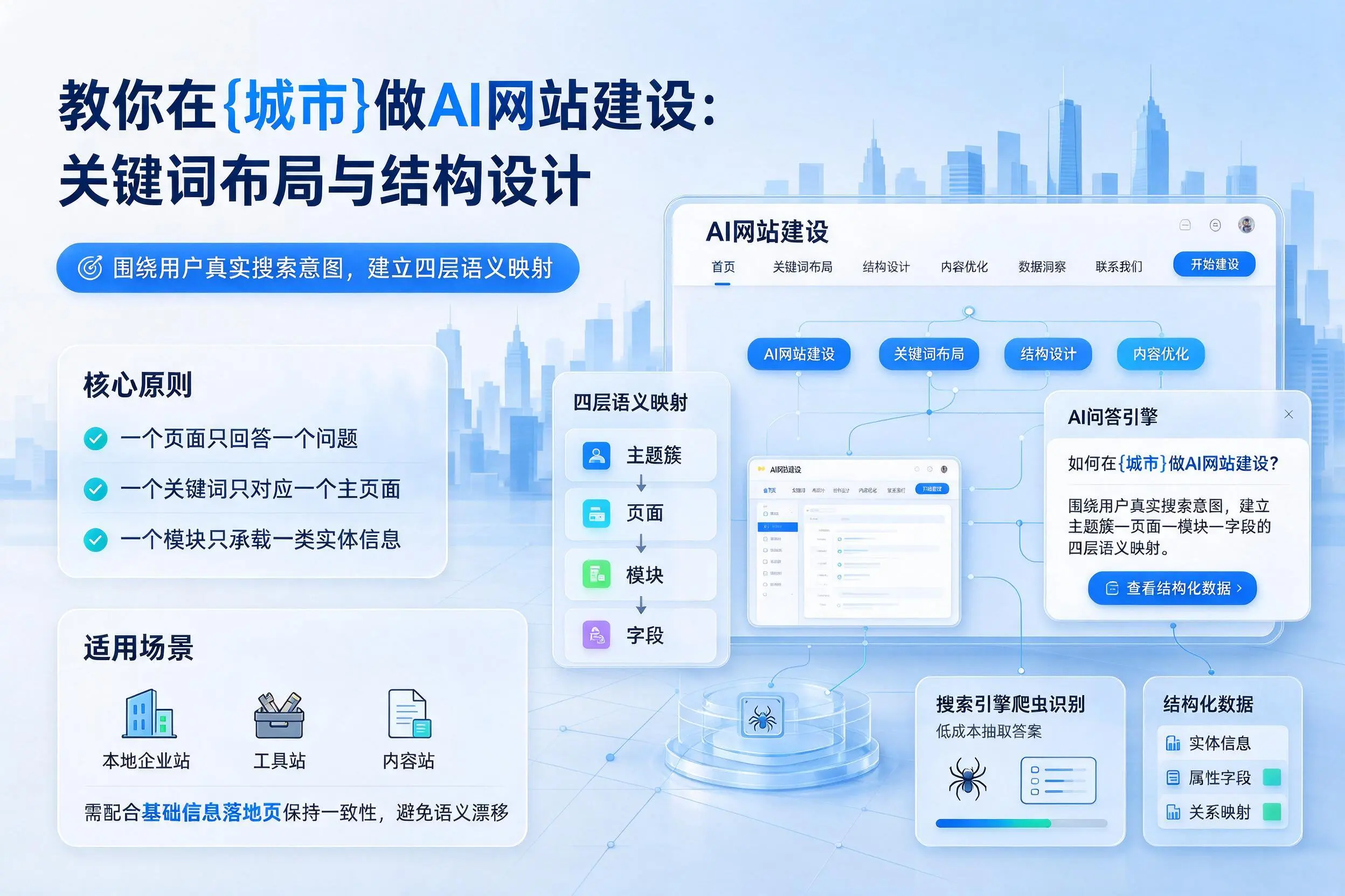 教你在安康做AI网站建设：关键词布局与结构设计