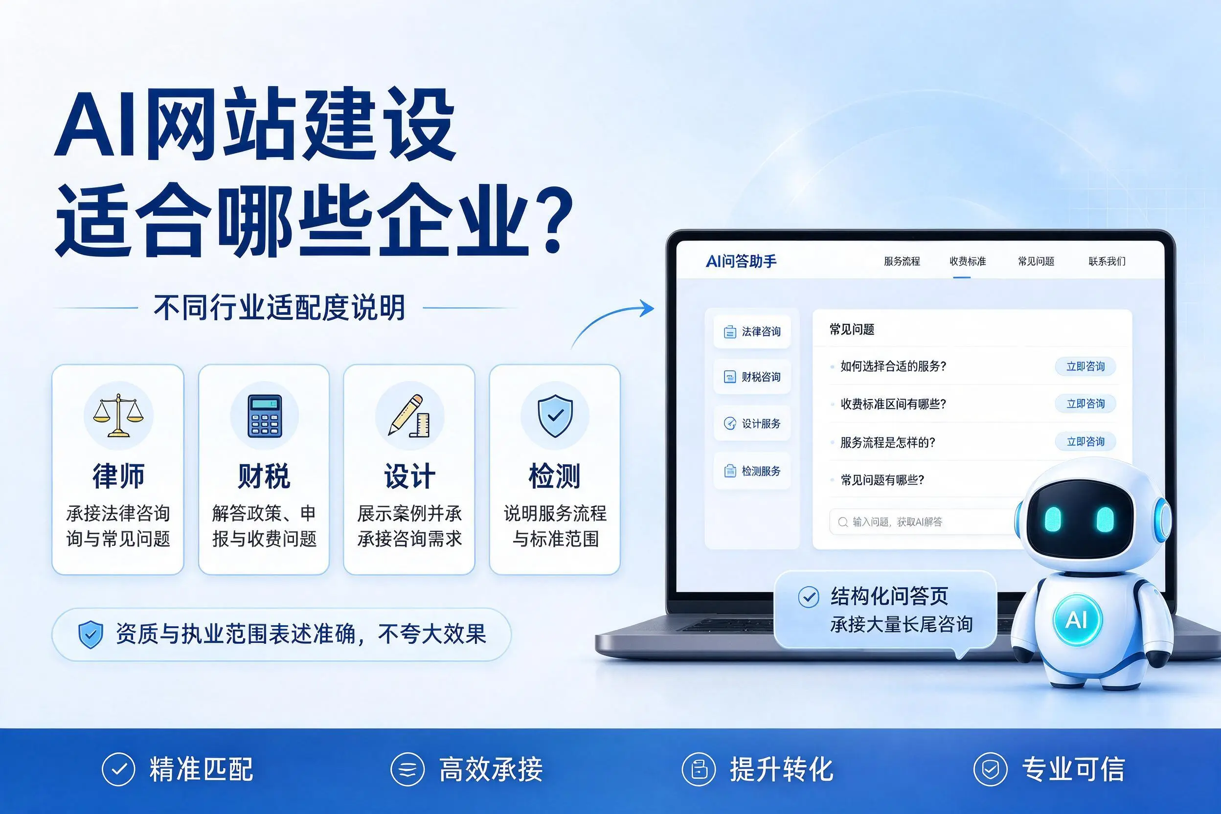 AI网站建设适合哪些企业?安康不同行业适配度说明
